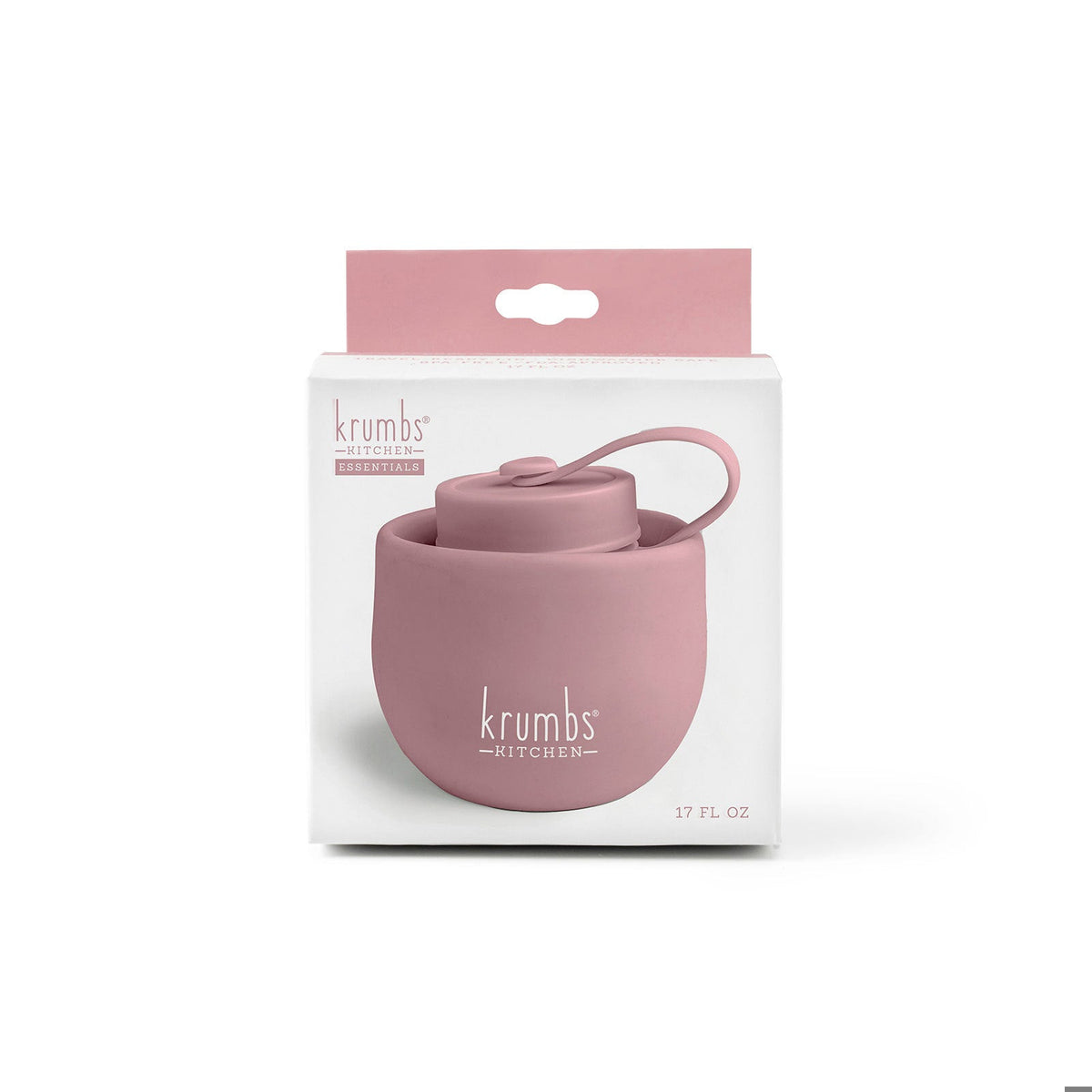 Krumbs Kitchen® Collapsible Silicone Water Bottle - Pink