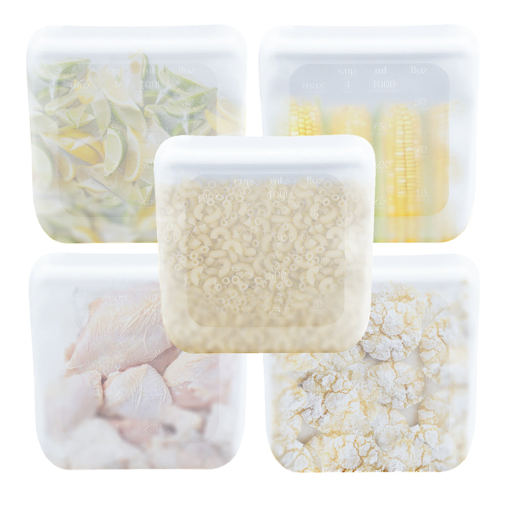 Purifyou Reusable Silicone Food Storage Bags – Multipacks