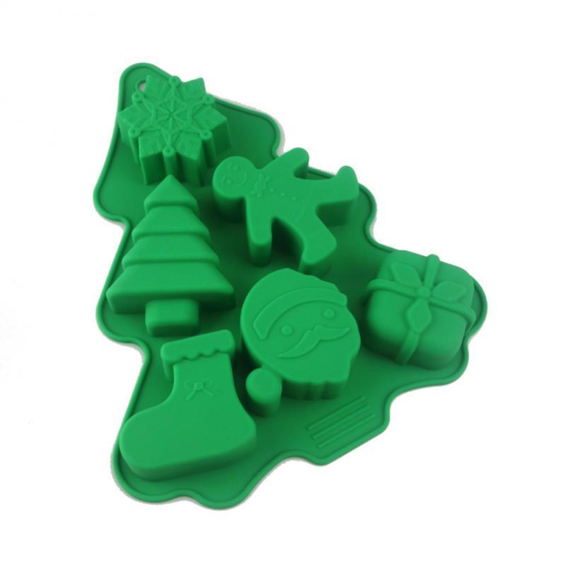 Christmas Silicone Candy Molds – Santa, Trees & Snowflakes