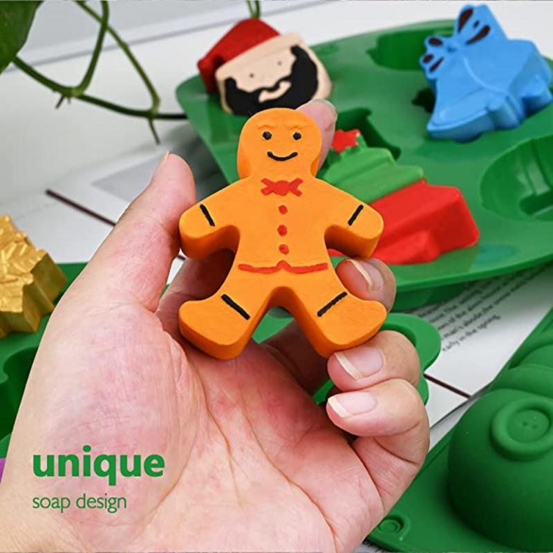 Christmas Silicone Candy Molds – Santa, Trees & Snowflakes