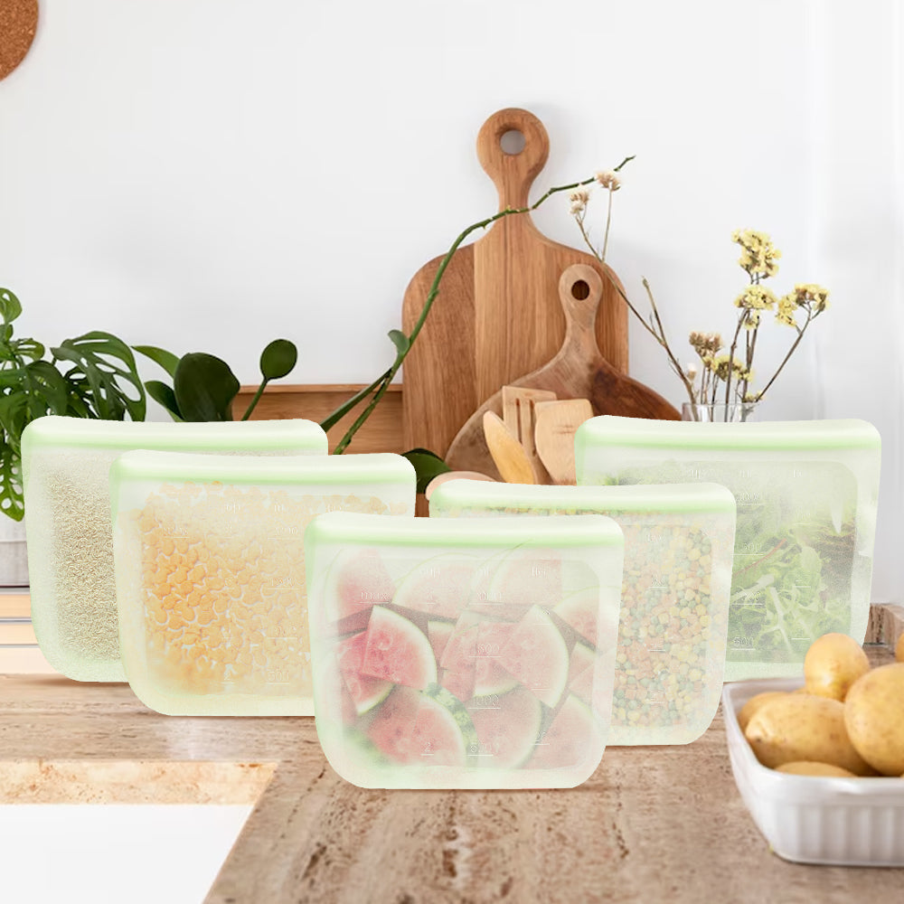 Purifyou Reusable Silicone Food Storage Bags – Multipacks
