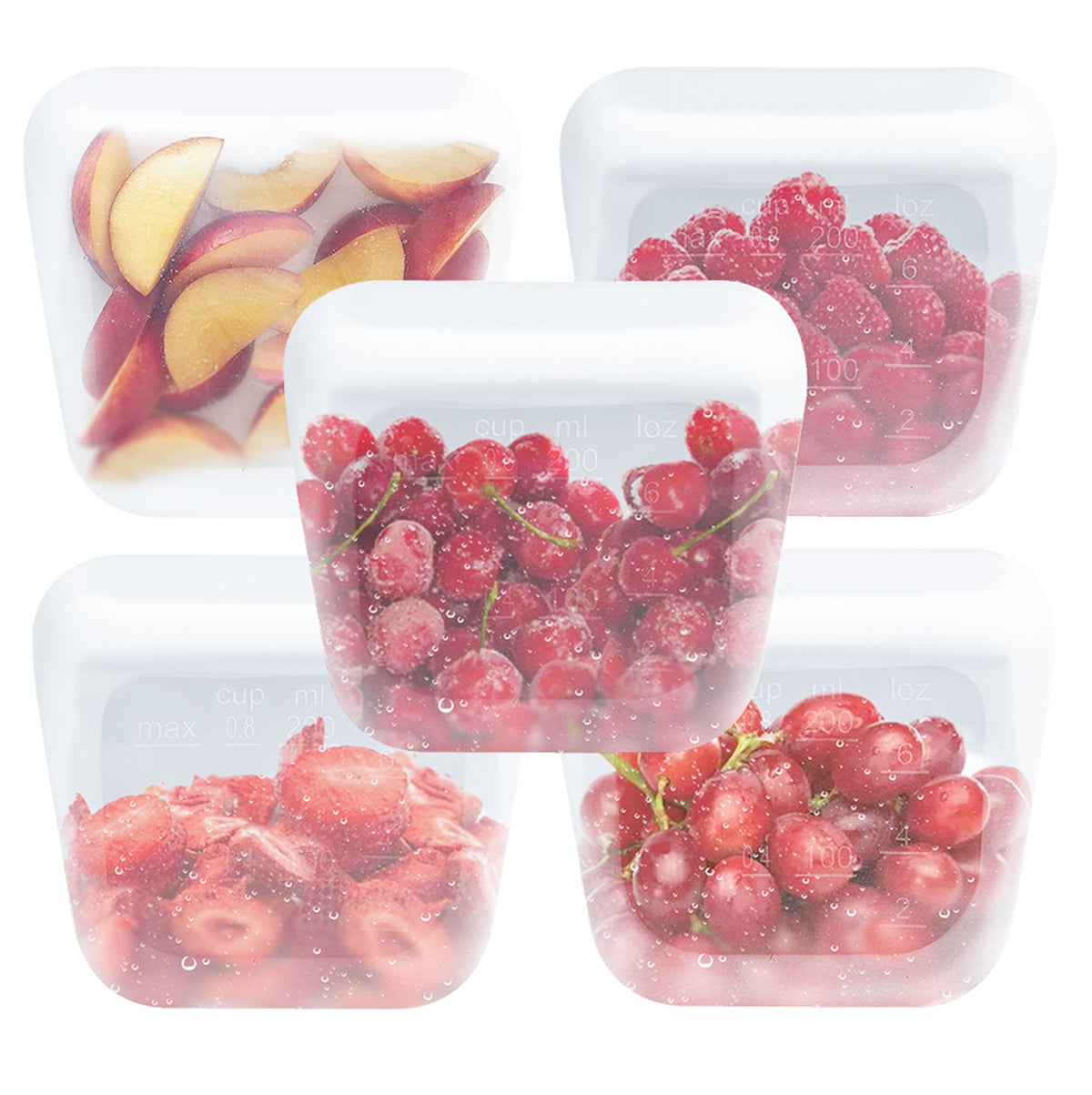 Purifyou Reusable Silicone Food Storage Bags – Multipacks