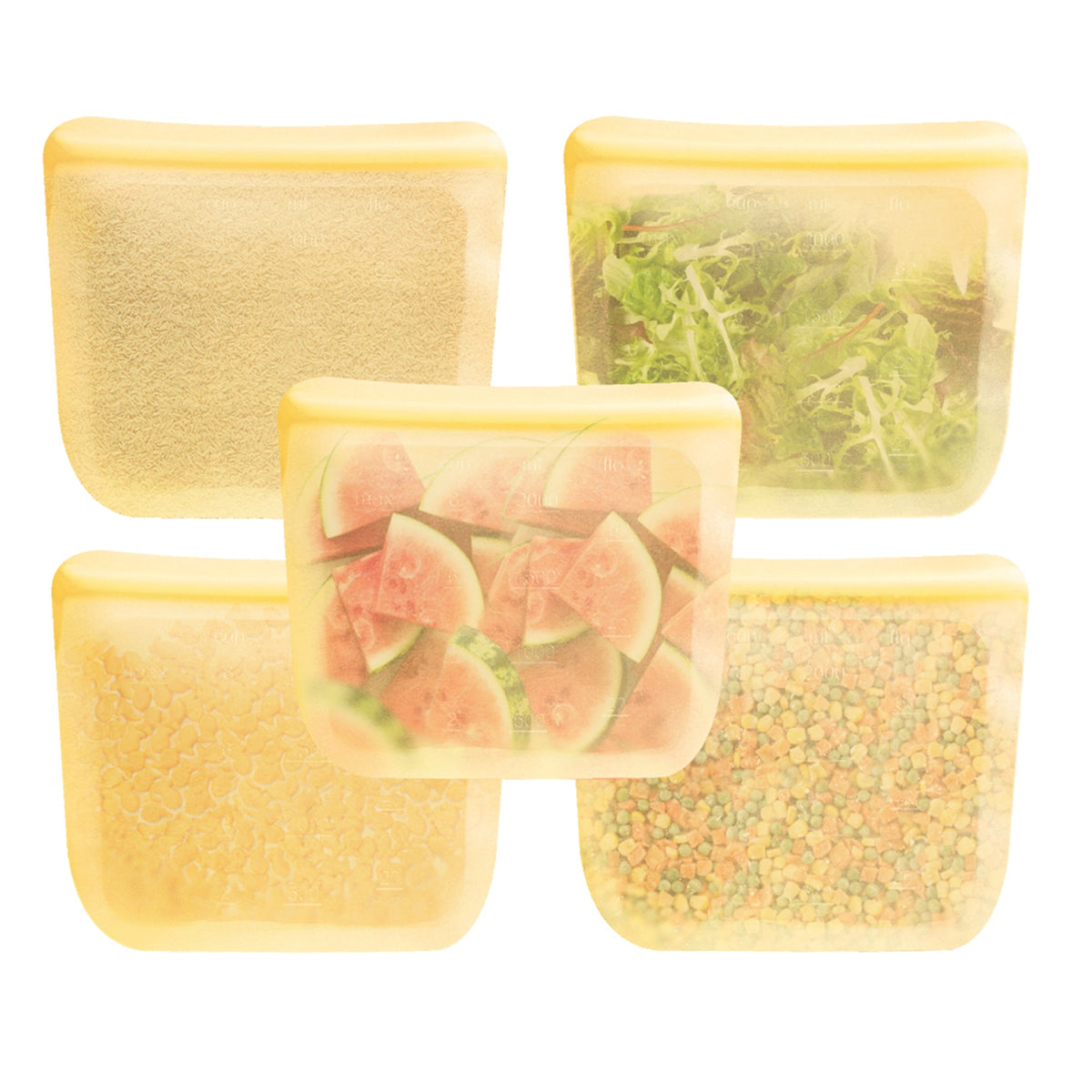 Purifyou Reusable Silicone Food Storage Bags – Multipacks