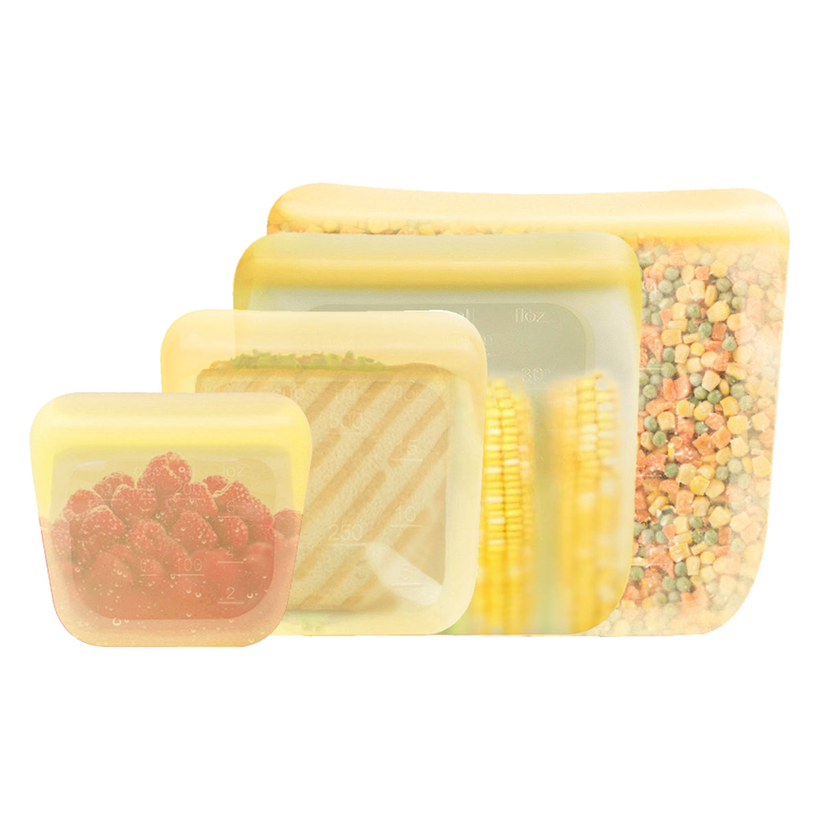 Purifyou Reusable Silicone Food Storage Bags – Multipacks