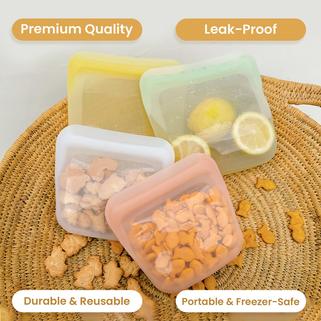 Purifyou Reusable Silicone Food Storage Bags – Multipacks