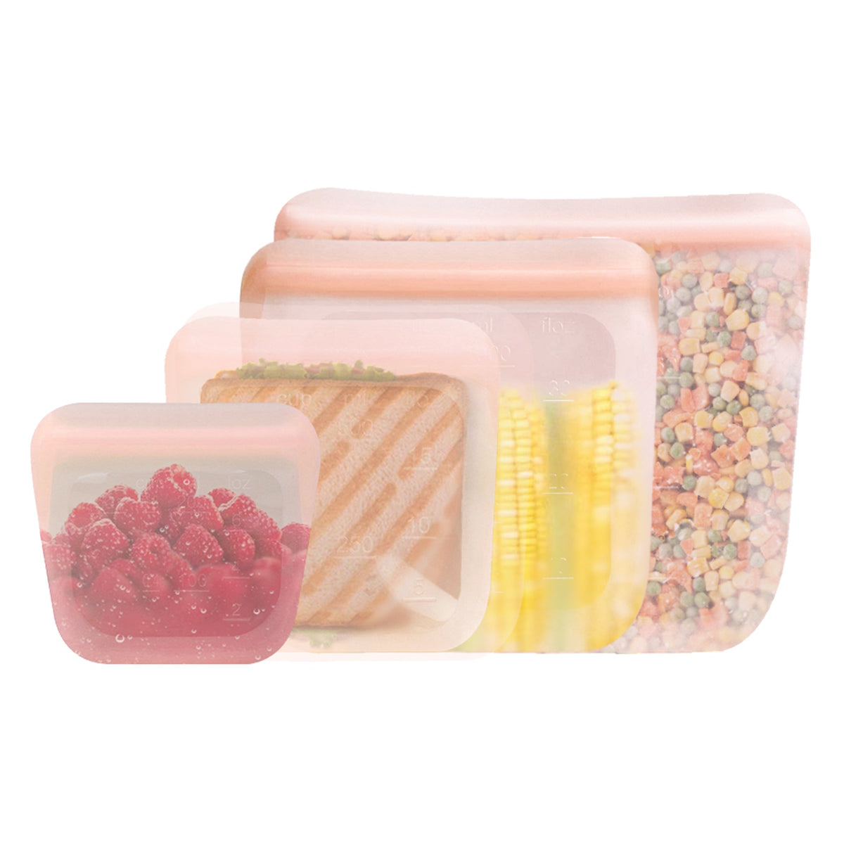 Purifyou Reusable Silicone Food Storage Bags – Multipacks