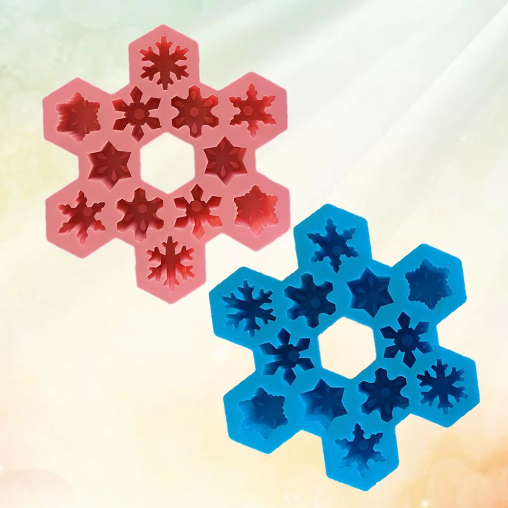 Snowflake silicone candy mold for holiday chocolates and homemade gummies