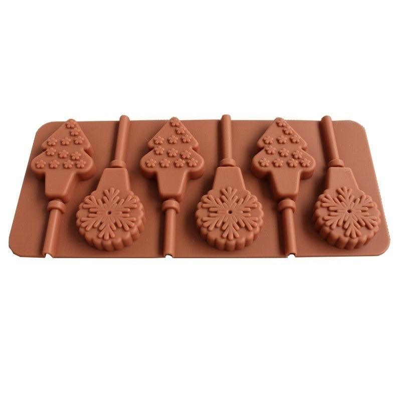 Christmas Tree & Snowflake Silicone Ice Pop Mold