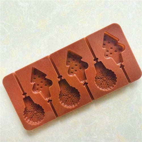 Christmas Tree & Snowflake Silicone Ice Pop Mold