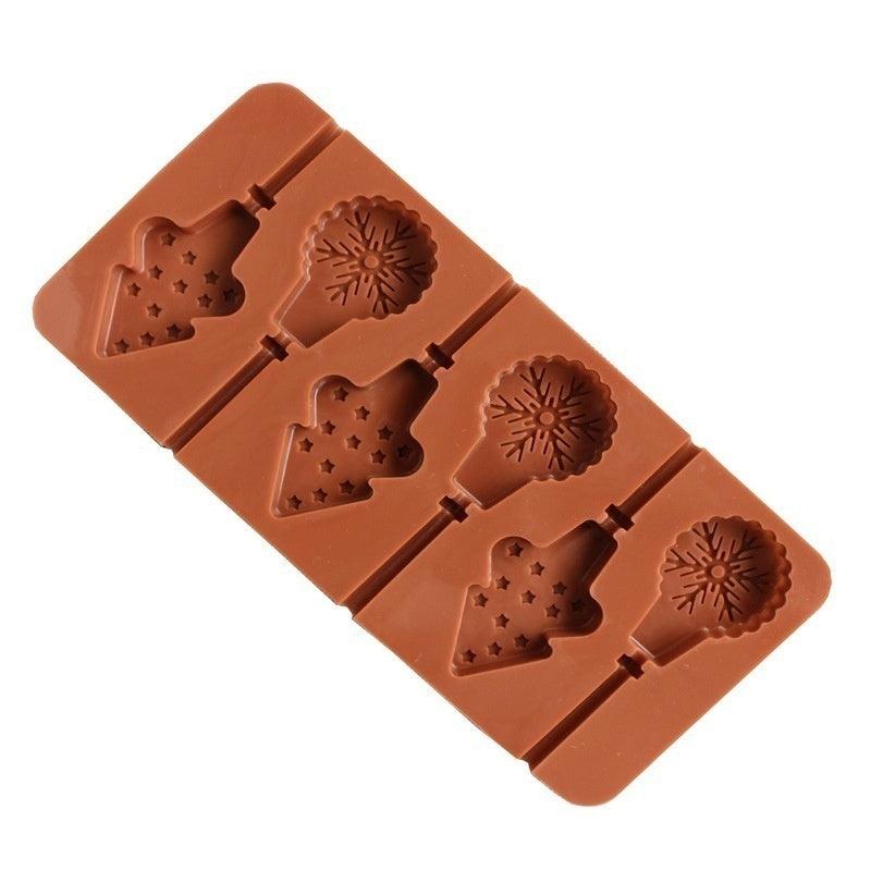 Christmas Tree & Snowflake Silicone Ice Pop Mold