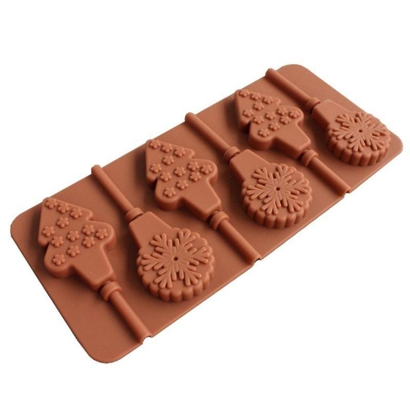 Christmas Tree & Snowflake Silicone Ice Pop Mold